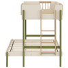 Evren Twin-over-Full Bunk Bed with Ladder Tri-Tone / CS-460621