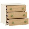 Evren 3-drawer Chest with Olive Wood Knobs Tri-Tone / CS-460625
