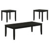 Holmes 3-Piece Square-Edge Coffee Table Set Black / CS-701710