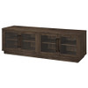 Medina 4-Door TV Stand for TVs up to 85 Inches Dark Rustic Mango / CS-701833