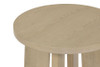 Strouse Contemporary Round End Table in Natural Oak / CS-706527