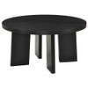 Strouse Contemporary Round Coffee Table in Black / CS-706538