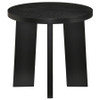 Strouse Contemporary Round End Table in Black / CS-706537