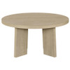 Strouse Contemporary Round Coffee Table in Natural Oak / CS-706528