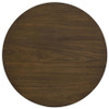 Strouse Contemporary Round End Table in Dark Walnut / CS-706547