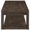 Pavone Rectangular Coffee Table with Open Lower Shelf Dark Rustic Mango / CS-706628