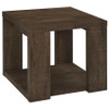 Pavone 2-Piece Coffee and End Table Set with Open Shelves Dark Rustic Mango / CS-706628-S2