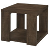 Pavone 2-Piece Coffee and End Table Set with Open Shelves Dark Rustic Mango / CS-706628-S2