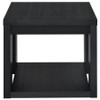 Pavone 3-Piece Transitional Coffee and End Table Set with Shelves Black / CS-706638-S3