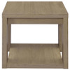 Pavone 2-Piece Transitional Coffee and End Table Set with Shelves Latte / CS-706648-S2