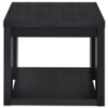 Pavone 2-Piece Transitional Coffee and End Table Set with Shelves Black / CS-706638-S2
