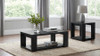 Pavone Transitional Rectangular Coffee Table with Open Lower Shelf Black / CS-706638