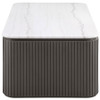 Lior Rectangular Marble Top Coffee Table Charcoal / CS-710938