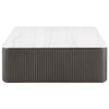 Lior 2-Piece Square Marble Top Coffee and End Table Set Charcoal / CS-710948-S2