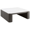 Lior Square Marble Top Coffee Table Charcoal / CS-710948