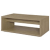 Ingram 2-Drawer Rectangular Coffee Table with Open Shelf Latte / CS-710978