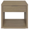 Ingram Square End Table with Drawer and Open Shelf Latte / CS-710977