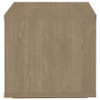 Ingram Square End Table with Drawer and Open Shelf Latte / CS-710977