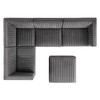Sanguine 5-Piece Channel Tufted Performance Velvet Left-Facing Modular Sectional Sofa by Modway / EEI-5832