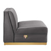Sanguine 5-Piece Channel Tufted Performance Velvet Left-Facing Modular Sectional Sofa by Modway / EEI-5832