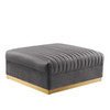 Sanguine 5-Piece Channel Tufted Performance Velvet Left-Facing Modular Sectional Sofa by Modway / EEI-5832