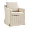 Serene Slipcovered Striped Fabric Dining Armchair by Modway / EEI-7894