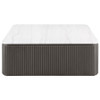 Lior 3-Piece Square Marble Top Coffee and End Table Set Charcoal / CS-710948-S3