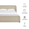 Tasmin Queen Upholstered Fabric Platform Bed by Modway / MOD-7380