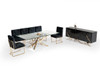 Legend Modern Black & Gold Dining Chair (Set of 2) / VGVCB012-BLKGOLD