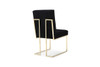 Legend Modern Black & Gold Dining Chair (Set of 2) / VGVCB012-BLKGOLD
