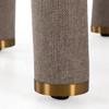 Walbrook - Modern Brown Fabric + Gold Dining Chair / VGVC-B2506-BRN