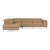 Viola - Italian Contemporary Deserto Leather Left Facing Sectional Sofa / VGDTVIOLA-DES-LAF