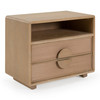 Sergio - Modern Natural Oak Nightstand / VGAL-I1006943-OAK
