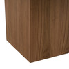 Osuna - Modern Black Glass + Walnut Square Dining Table / VGBB-MI2503A