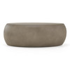 Denny - Modern Grey Fiberform Oval Coffee Table / VGGR-675466-PM-GRY