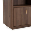 Roma - Modern Walnut + Gold Bookcase / VGAN-ROMA-BOOK-WAL