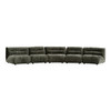 Elias - Modern Green Fabric Curved Modular Sectional Sofa-5-Piece Sectional / VGEV-26113-GRN-5-Piece Sectional