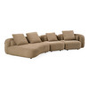 Percy - Contemporary Beige Fabric Left Facing Chaise Sectional Sofa / VGEV-26114-BGE