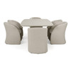 Anchor - Outdoor Grey Olefin + Stone 7-Piece Dining Set / VGVK-TA028-T2390-F017D1-SET