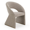 Sheena - Modern Tan Fabric + Brass Dining Chair / VGVC-B2280-Tan