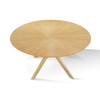 Prospect - Modern 47" Round Natural Oak Dining Table / VGMAMIT-5276-3-Natural Oak
