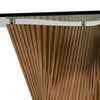 Byer - Modern Glass + Walnut Dining Table / VGCS-DT-21004-Walnut