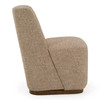 Galloway - Modern Beige Fabric + Walnut Dining Chair w/Casters (Set of 2) / VGAL-I1006934-BGE