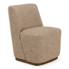 Galloway - Modern Beige Fabric + Walnut Dining Chair w/Casters (Set of 2) / VGAL-I1006934-BGE
