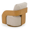Caruso - Modern Beige Fabric + Natural Oak Swivel Accent Chair / VGAL-I1006939-BGE