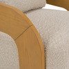 Caruso - Modern Beige Fabric + Natural Oak Swivel Accent Chair / VGAL-I1006939-BGE