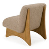 Tamari - Modern Tan Fabric + Natural Oak Accent Chair / VGAL-I1006938-TAN