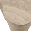 Meru - Modern Faux Travertine Concrete End Table / VGTP-203162