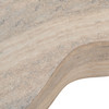 Meru - Modern Faux Travertine Concrete Coffee Table / VGTP-202112