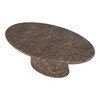 Jaya - Modern Faux Marble Concrete Oval Dining Table / VGTP-201092
